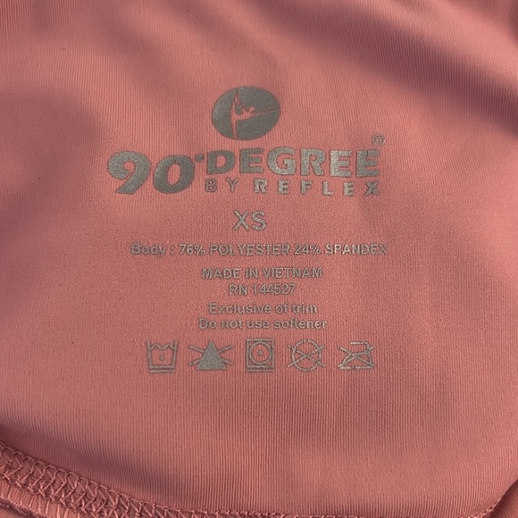 90 Degree by Reflex Pink Athletic Activewear Leggings Size XS - Picture 6 of 7
